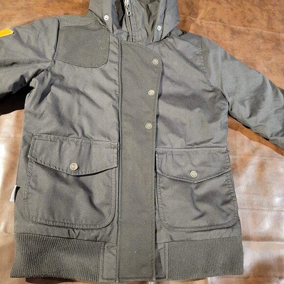 Element Eden Coats Puffer Inner Quilted Full Zip Hooded Jacket Black Womens S - Picture 5 of 8